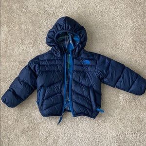 Reversable toddler boys north face coat